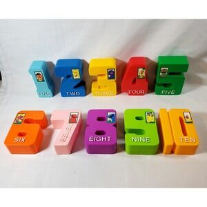 TYCO Preschool Sesame Street Numbers‎ 1–10 Complete Set Jim Henson Learning Toys